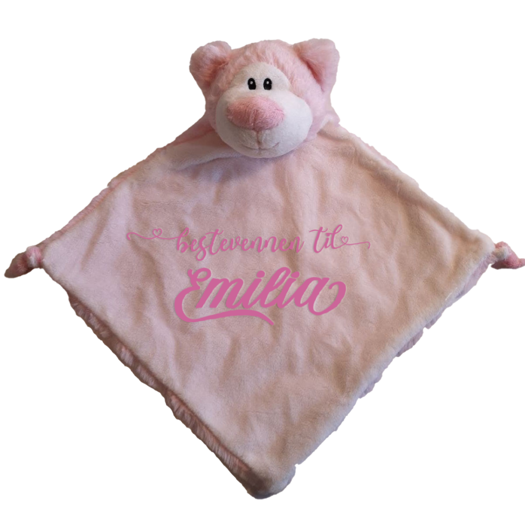 Elefant med navn – rosa | Sapeskuffen